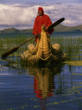 Pete Oxford - Traditiona Totora Reed Boat & Aymara, Lake Titicaca, Bolivia / Peru, South America - Poster Pete Oxford - Traditiona Totora Reed Boat & Aymara, Lake Titicaca, Bolivia / Peru, South America - Poster