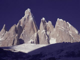 Cerro Torre (3128M) and Torre Egger Peaks, Patagonia, Argentina Posters by Leo & Mandy Dickinson