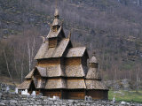 Borgund Stave Church, Laerdalen, Norway Posters by Niall Benvie