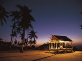 Rest House for Fishermen on Beach, Pamilacan Is, Philippines Prints by Jurgen Freund