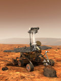 Artists Rendition of Mars Rover Photographie par Stocktrek Images 