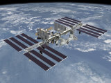 October 2006, Computer Generated Artist's Rendering of the Completed International Space Station Photographie par Stocktrek Images 