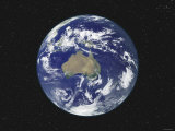 Earth Centered on Australia and Oceania Photographie par Stocktrek Images 
