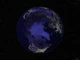 Earth Centered on the North Pole Photographie par Stocktrek Images 