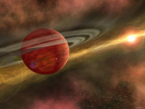 Artist Concept of a Possible Newfound Planet Photographie par Stocktrek Images 