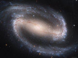 Beautiful Barred Spiral Galaxy NGC 1300, Hubble Space Telescope Fotografisk tryk af Stocktrek Images