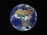 Full Earth Showing Africa, Europe During Day, 2001-08-07 Fotografie-Druck von Stocktrek Images 