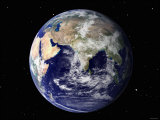 Full Earth Showing Europe and Asia (With Stars) Lámina fotográfica por Stocktrek Images Full Earth Showing Europe and Asia (With Stars) Lámina fotográfica por Stocktrek Images