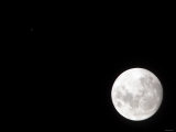 View of a Full Moon, Also Shows Mars, Which Appears as a Small Dot Photographie par Stocktrek Images 
