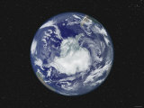 Fully Lit Full Disk Image Centered on the South Pole Photographie par Stocktrek Images 