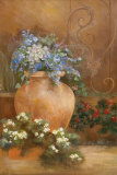 Twilight Courtyard II Prints by Janet Tava
