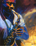 Bourban Street Blues Print by Robert Brasher