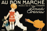 Au Bon Marche, Jouets et Etrennes Stretched Canvas Print by René Vincent