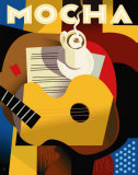 Cubist Mocha Posters par Eli Adams