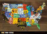 Mapa de Estados Unidos II Pósters por Aaron Foster Mapa de Estados Unidos II Pósters por Aaron Foster