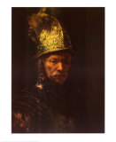 Man with Helmet Prints by Rembrandt van Rijn 