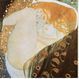 Danae Reproducción en lienzo de la lámina por Gustav Klimt