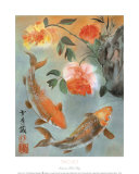 Two Koi Poster par Suzanna Mah Fong