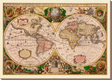 Flemish 1512-1594 Impressão em tela esticada por Gerardus Mercator Flemish 1512-1594 Impressão em tela esticada por Gerardus Mercator