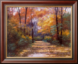Autumn Road Print by Diane Romanello Autumn Road Print by Diane Romanello