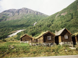 Restored Old Farm Buildings Near Loen, Olden, Norway, Scandinavia Photographic Print by Richard Ashworth