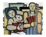 La Lecture, c.1924 Poster by Fernand Leger
