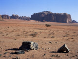 Looking South to Jebel Khazali, from Abu Aineh, South of Rum Village, Wadi Rum, Jordan, Middle East Photographic Print by Richard Ashworth