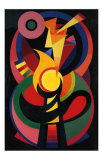 Symchromie en Noir, c.1939 Affiches par Auguste Herbin