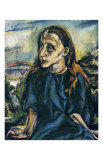 Portrait d'une Jeune Fille, c.1913 Affiche par Oskar Kokoschka