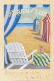 Beach Club Cabanas Prints by Karen Dupré