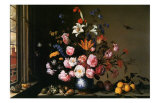 Vase de Fleurs a Cote d'Une Fenetre Láminas por Balthasar van der Ast