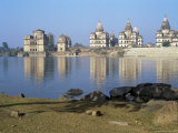 Royal Chattris (Tombs) and the River Betwa in the Early Morning Orcha, Madhya Pradesh State, India Photographic Print by Richard Ashworth