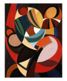 Composition, c.1936 Affiche par Auguste Herbin