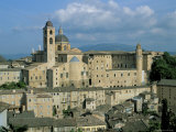 View from the North of the Old Centre of Urbino with the Cathedral Left and Palazzo Ducale Right Photographic Print by Richard Ashworth