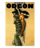 Disques Odeon, c.1932 Kunstdrucke von Paul Colin