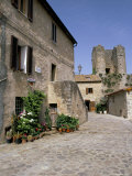 Old House in the Largo Di Fontebranda in Best Preserved Medieval Village in Tuscany Photographic Print by Pearl Bucknall