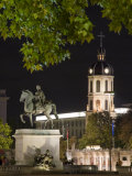 Statue in the Place Bellecour, Lyon, Rhone, France Photographic Print by Charles Bowman