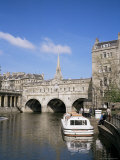 Pulteney Bridge and River Avon, Bath, Avon, England, United Kingdom Photographic Print by Charles Bowman