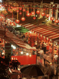 Lanterns and Stalls, Chinatown, Singapore, Southeast Asia Photographic Print by Charcrit Boonsom