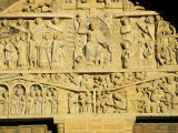 Tympanum Above West Door of Abbey Church of Ste. Foy of Christ and the Last Judgement, France Photographic Print by Richard Ashworth