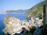 Village of Vernazza, from the East, Cinque Terre, Unesco World Heritage Site, Liguria, Italy Photographic Print by Richard Ashworth