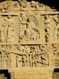 Tympanum Above West Door of Abbey Church of Ste. Foy of Christ and the Last Judgement, France Photographic Print by Richard Ashworth