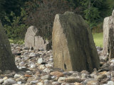 Cup and Ring Mark on the North Stone in the Stone Circle at Temple Wood Dating from Before 3000 Bc Photographie par Pearl Bucknall