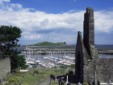 St. Mary's Abbey Ruins and the Harbour, Howth, Co. Dublin, Eire (Republic of Ireland) Photographie par Pearl Bucknall