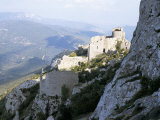 Cathar Castle of Peyrepertuse, Between Carcassonne and Perpignan, France Photographic Print by Richard Ashworth