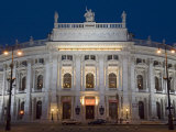 Hofburgtheatre at Night, Vienna, Austria Photographic Print by Charles Bowman