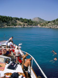 Boat Trippers, East Coast, Anthony Quinn's Bay, Rhodes, Greek Islands, Greece Photographic Print by Nelly Boyd Boat Trippers, East Coast, Anthony Quinn's Bay, Rhodes, Greek Islands, Greece Photographic Print by Nelly Boyd