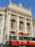 Hofburgtheatre with Tram, Vienna, Austria Photographic Print by Charles Bowman