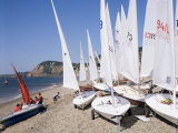 Laser Dinghies, Sidmouth, Devon, England, United Kingdom Fotografisk trykk av Cyndy Black Laser Dinghies, Sidmouth, Devon, England, United Kingdom Fotografisk trykk av Cyndy Black