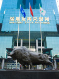 Stock Exchange, Shenzhen Special Economic Zone (S.E.Z.), Guangdong, China Photographic Print by Charles Bowman